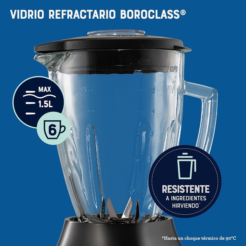 Licuadora Oster® Reversible 3 Velocidades + Pulso Blstpegnrt-4