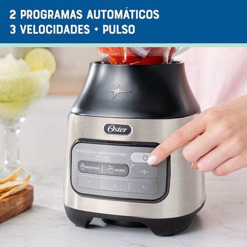 Licuadora Oster® Reversible 3 Velocidades + Pulso Blstpegnrt-1