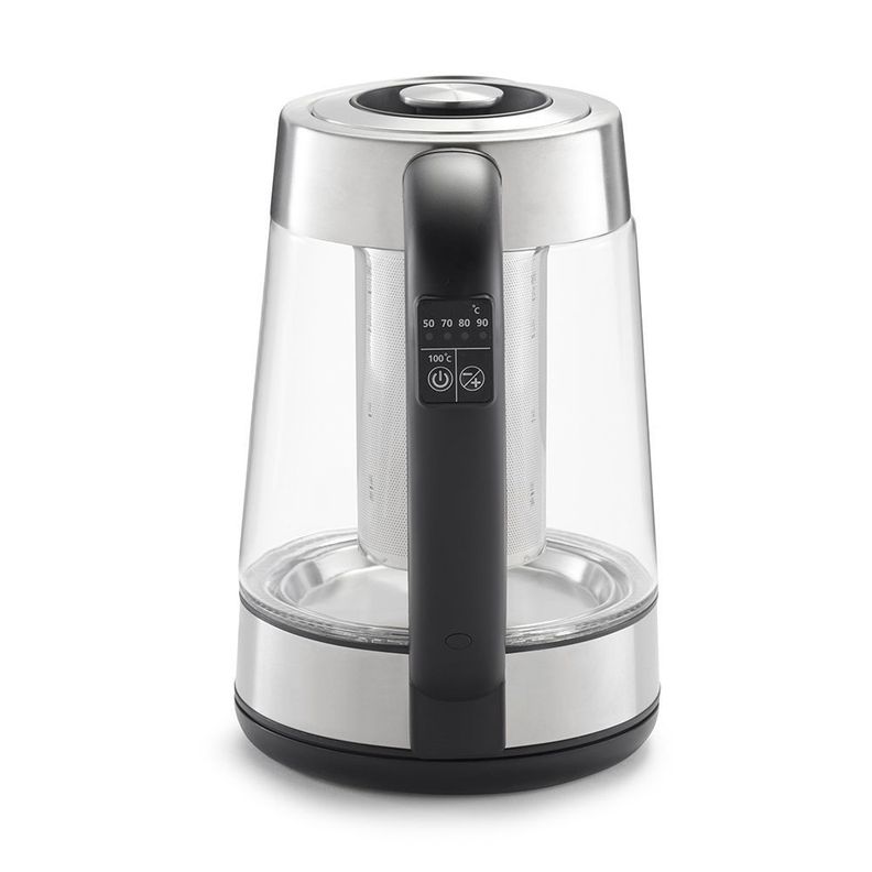 Hervidor eléctrico Oster® de vidrio con selección de temperatura e infusor de té BVSTKT8990-1