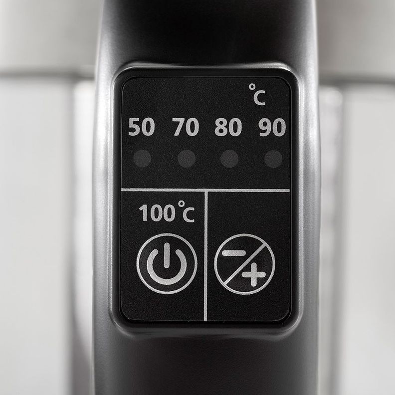 Hervidor eléctrico Oster® de vidrio con selección de temperatura e infusor de té BVSTKT8990-2