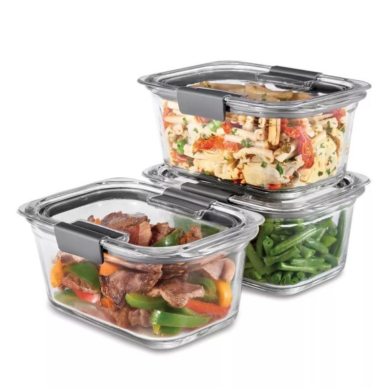 Set 3 Contenedor de Alimentos Rubbermaid Brilliance 473, 757 y 757 ml-0