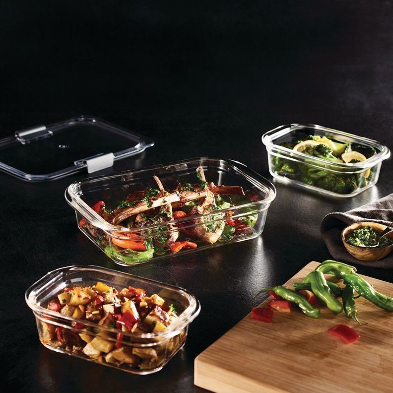 Set 3 Contenedor de Alimentos Rubbermaid Brilliance 473, 757 y 757 ml-4