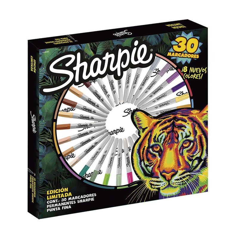 Ruleta Sharpie Earth 30 Marcadores Punta Fina-0