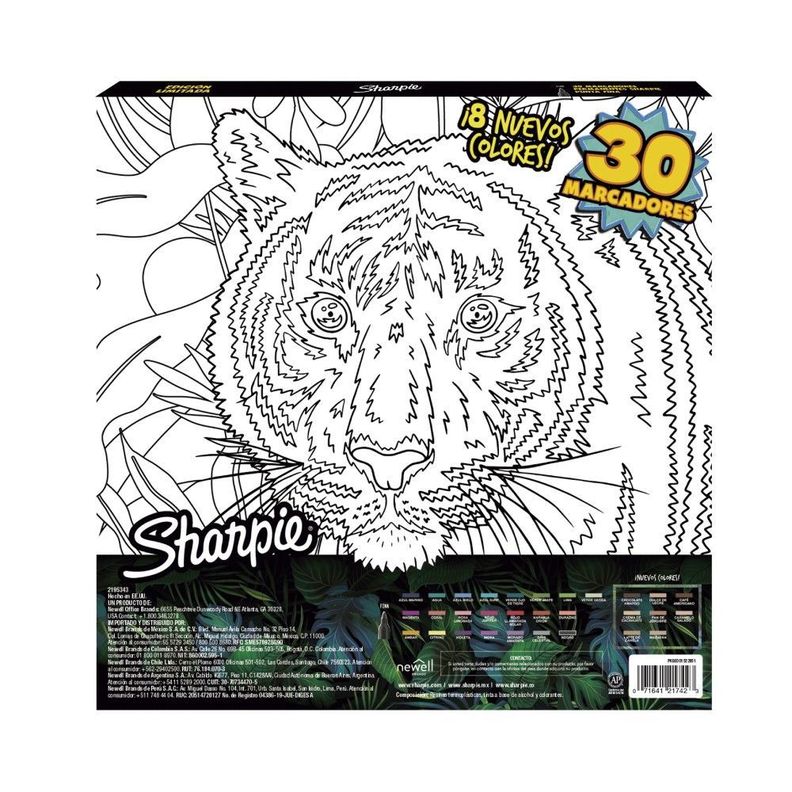 Ruleta Sharpie Earth 30 Marcadores Punta Fina-1