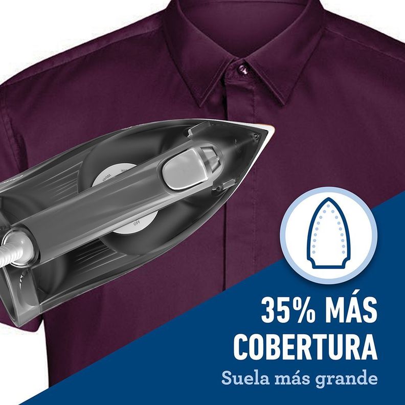 Plancha con suela grande de cerámica Oster® GCSTEP2501-4