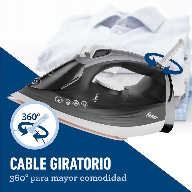 Plancha con suela grande de cerámica Oster® GCSTEP2501-5