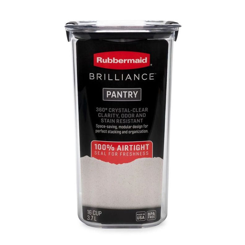 Contenedor de Alimentos Hermético para Despensa Rubbermaid Brilliance 3.7 Lt-1