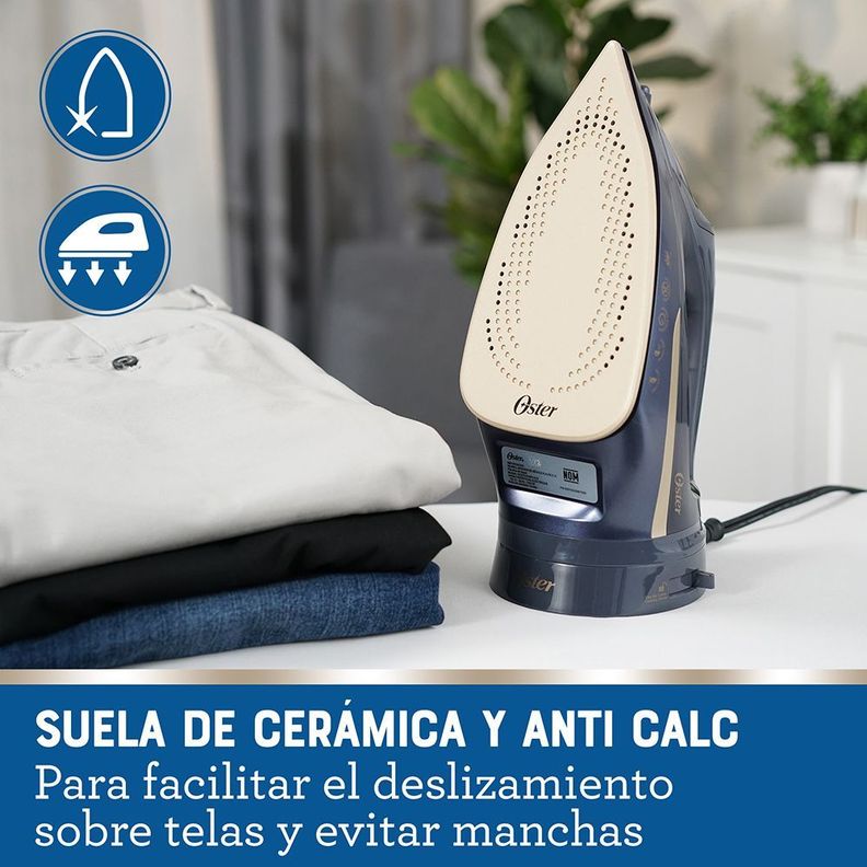 Plancha de vapor inalámbrica Oster® 2 en 1 cerámica GCSTCC5000-5