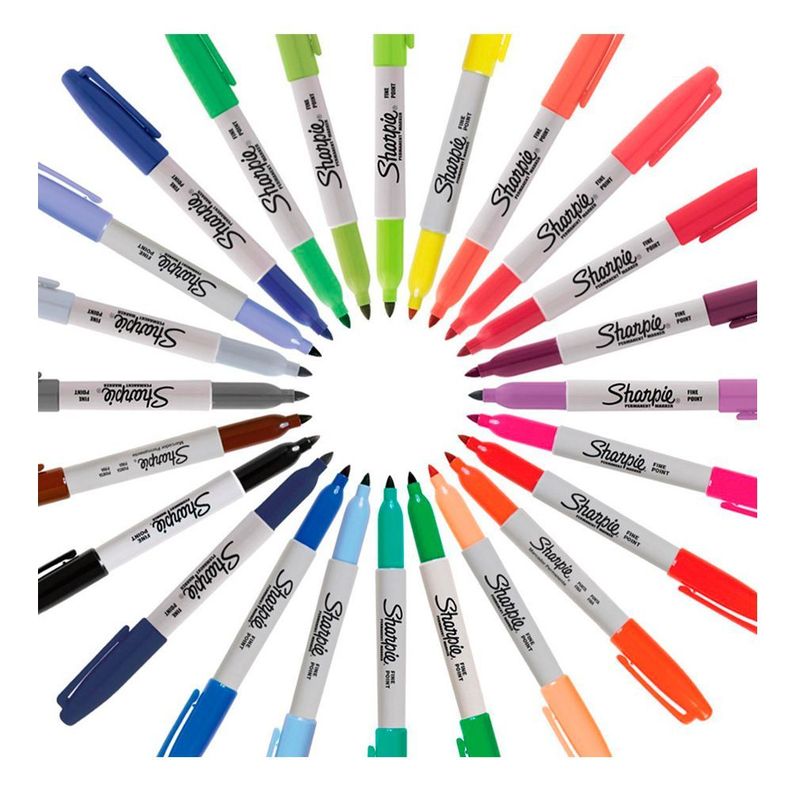 Set 24 Marcadores Sharpie Punta Fina Color Surtido-1