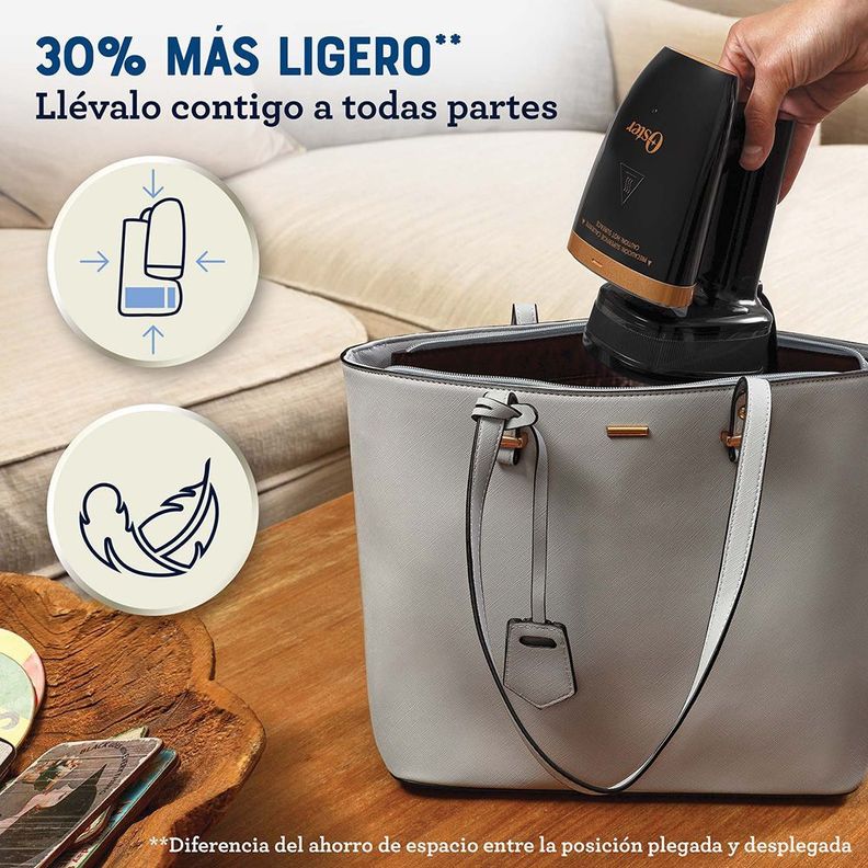 Plancha a vapor vertical de mano plegable Oster® Negro GCSTFS300-2