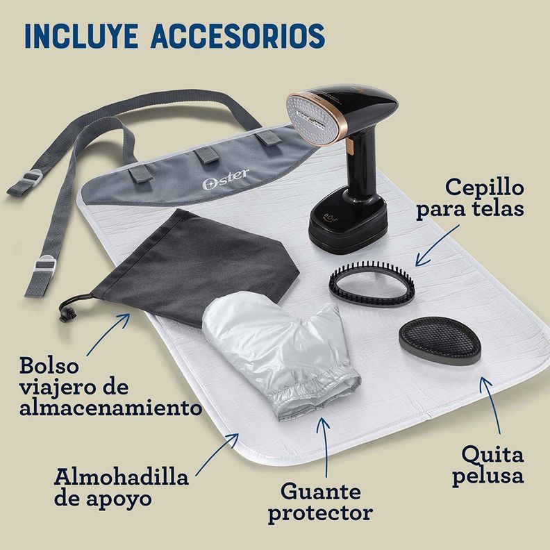 Plancha a vapor vertical de mano plegable Oster® Negro GCSTFS300-6