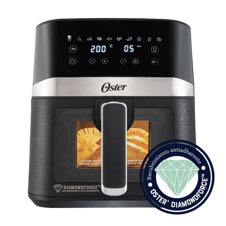 Freidora de Aire Digital 4L Oster DiamondForce 10 Programas Automáticos CKSTAF40WDDF-0