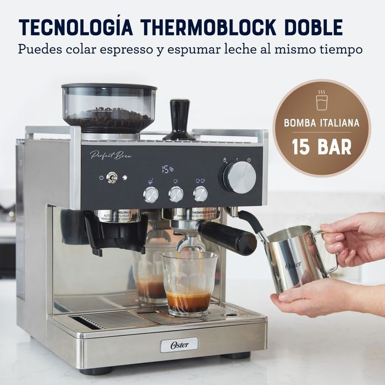 Cafetera para Espresso Oster® Perfect Brew BVSTEM7400-1