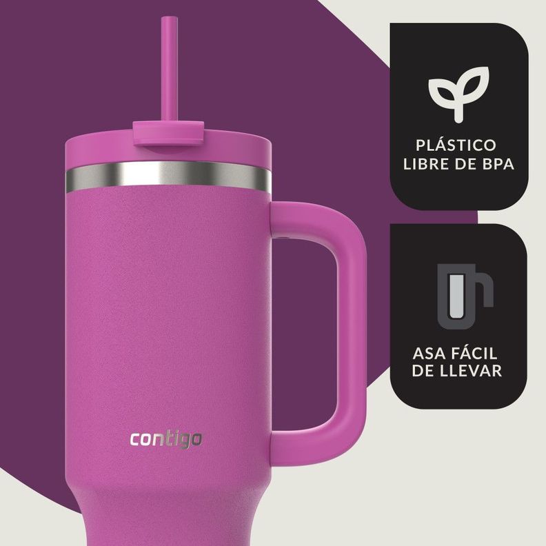 Botella De Agua Streeterville Morado Leakproof Contigo 1.18Lt.-6