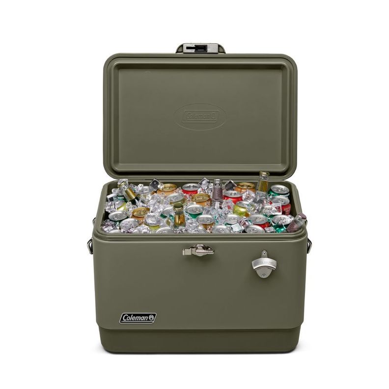 Cooler Coleman Reunion Capacidad 54 Qt / 51 Lt Verde Musgo-5