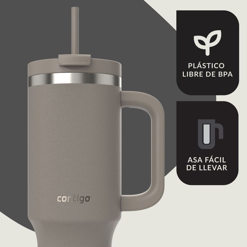 Botella Contigo® Streeterville leak-proof 1.18 Lt. Beige-7