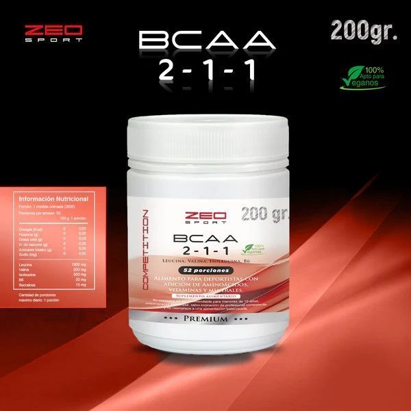 BCAA 2-1-1 + VITAMINA B6 200GR-2
