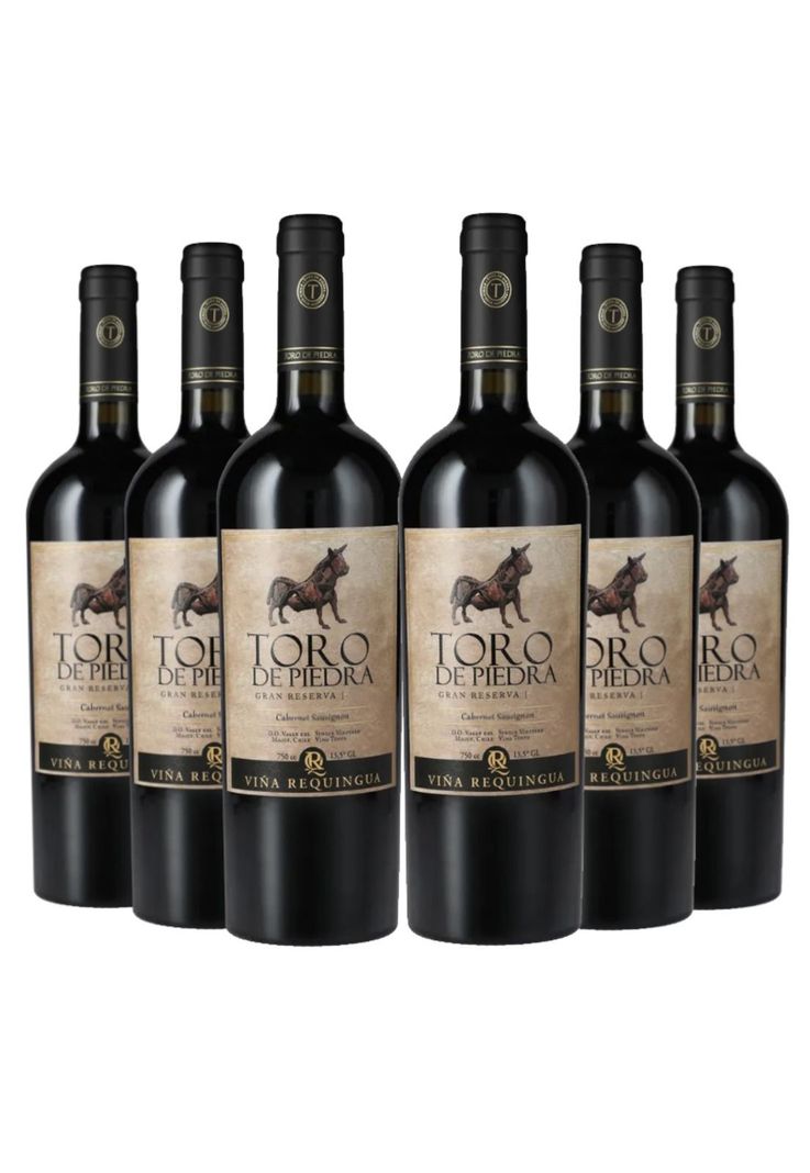 6 Vinos Toro De Piedra Gran Reserva C.Sauvignon Rojo