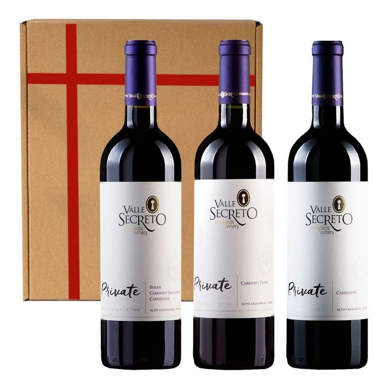 3 Vinos Mix Secreto Private. Rojo