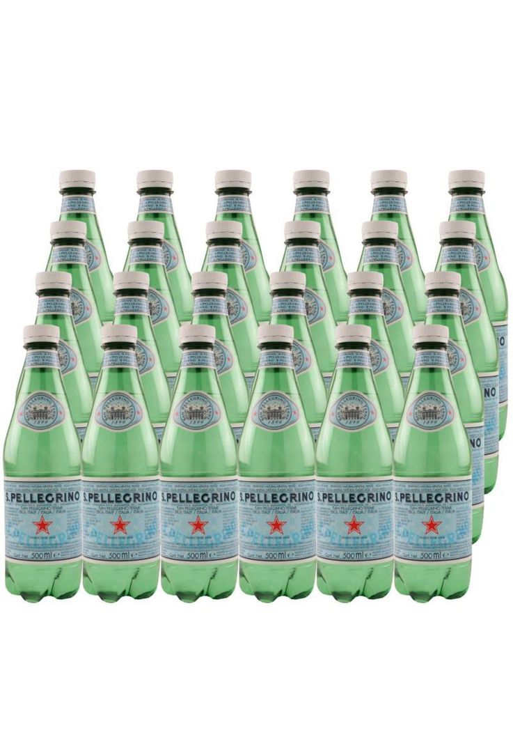 24 Aguas Mineral San Pellegrino Con Gas (Botella Plástica)-0