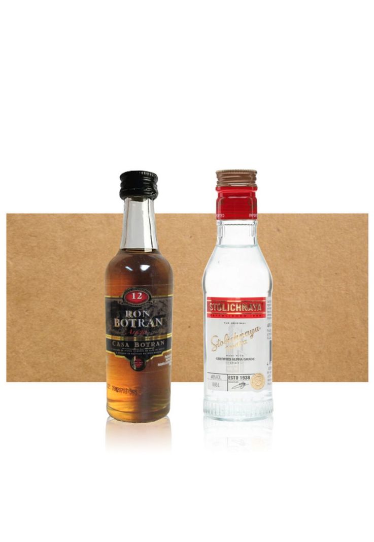 Mix Miniatura Botran Anejo & Stolichnaya Dorado