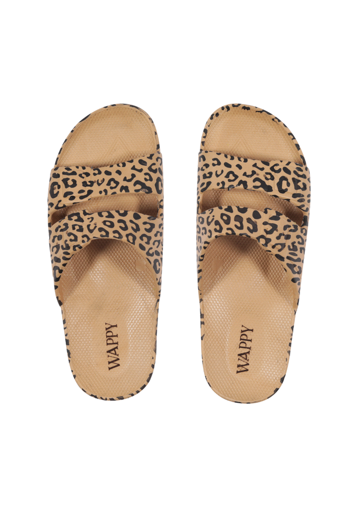 Sandalia Wappy Mujer Leopardo Animal Print Resistente Al Agu Cafe 36