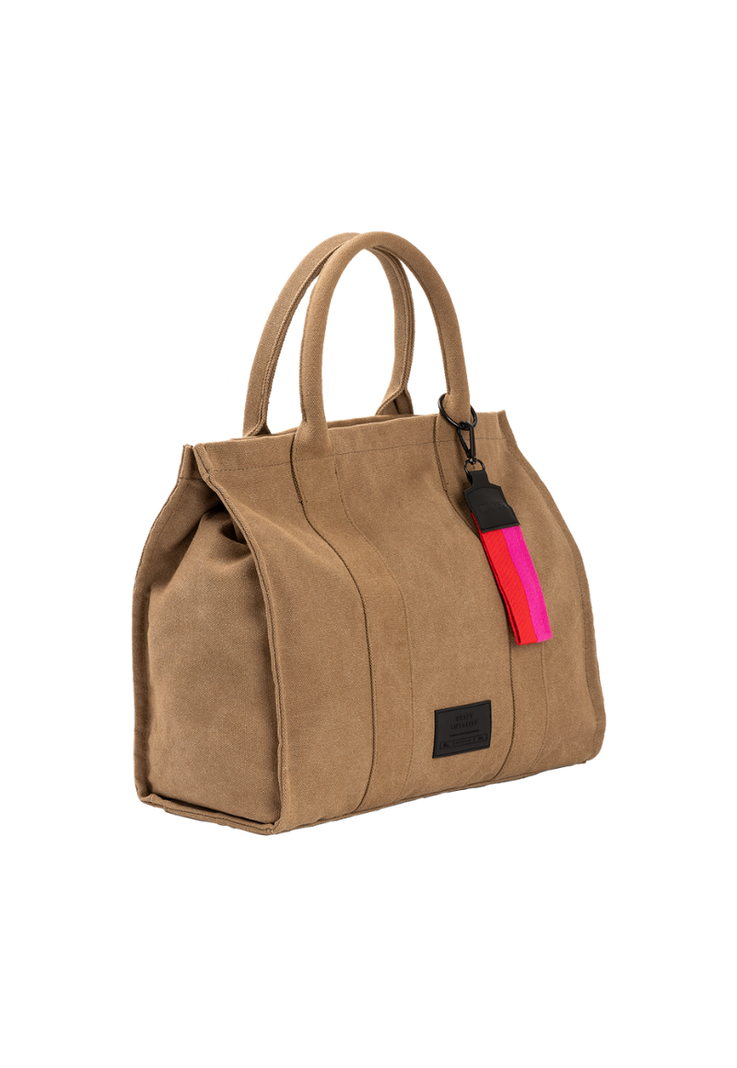CARTERA TOTE VINTAGE CAMEL -1
