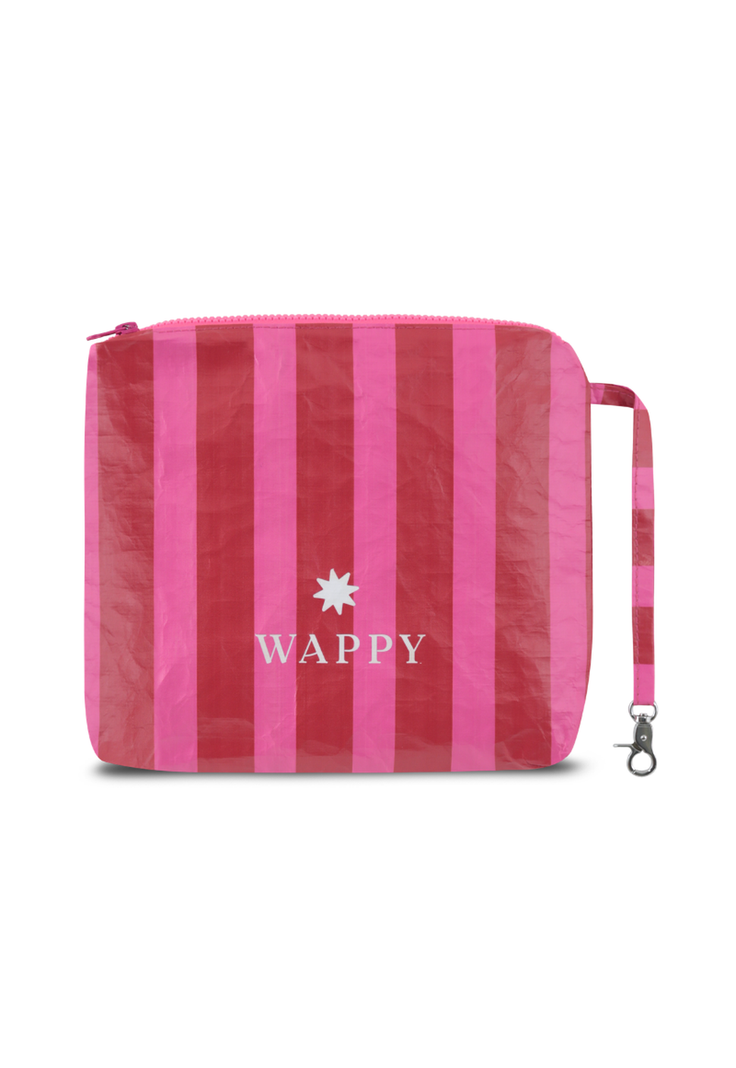 Estuche Mujer Impermeable Neceser Burdeo Wappy Rosado
