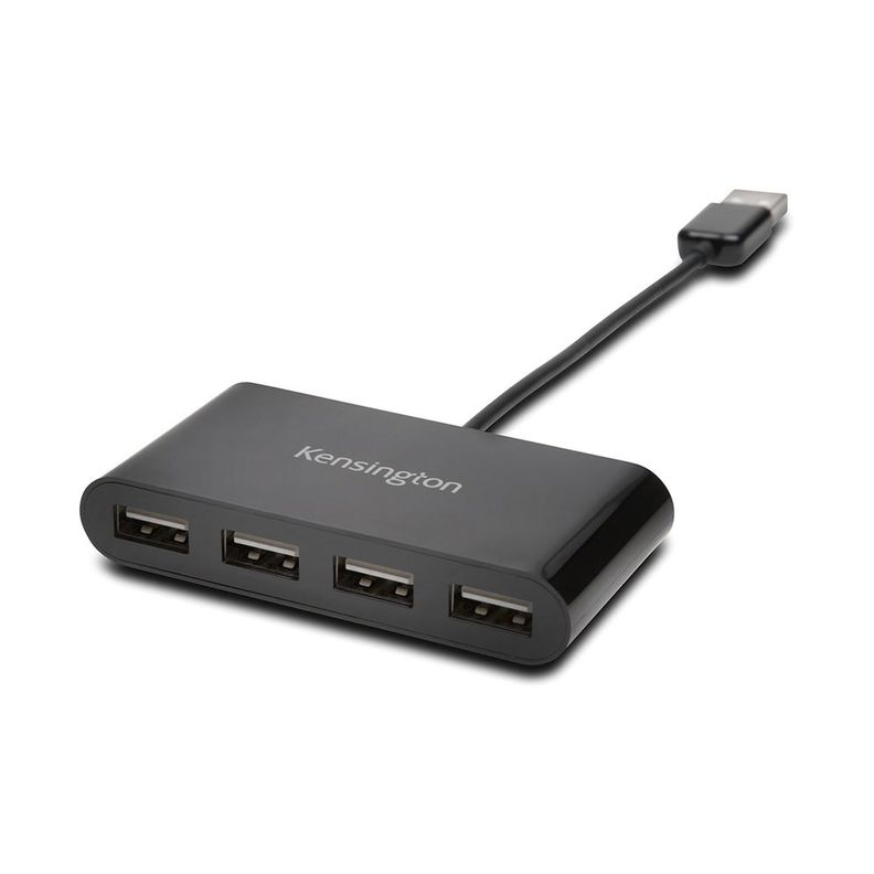 Hub Adaptador USB 2.0 - 4 Puertos Negro Kensington-0