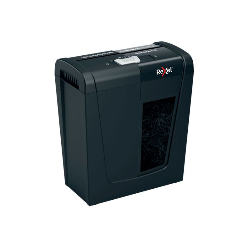 Trituradora Secure S5 P2 6mm/ 5 hjs /papelero 10 Lts 75 hojas/ 70 dBA-1