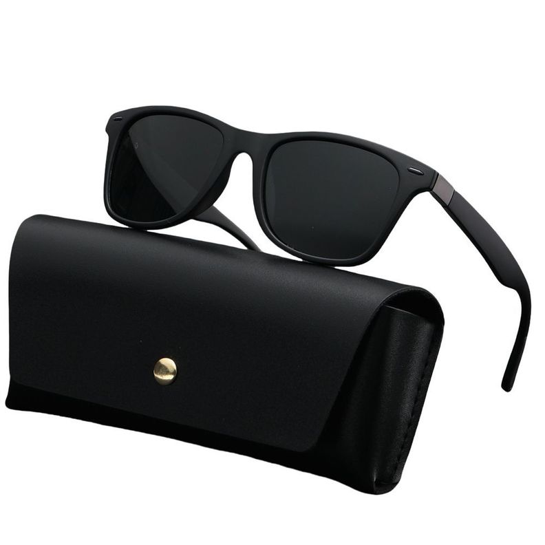 POLASUP Lentes Gafas de sol polarizadas cl sicas y elegantes para viajes fiestas y uso diario Negro 14