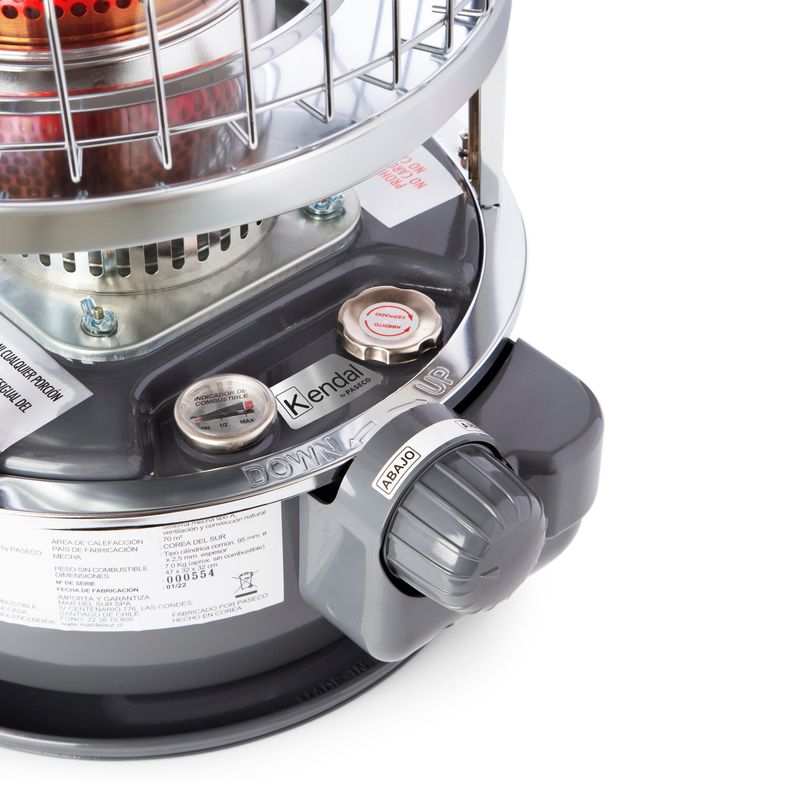 Estufa Parafina Kerosene Mecha  KPM-3300 Gris-2