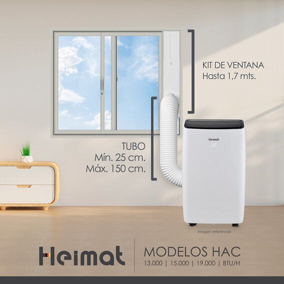 Aire Acondicionado Portatil Frio-Calor Heimat 13000 Btu WIFI-1