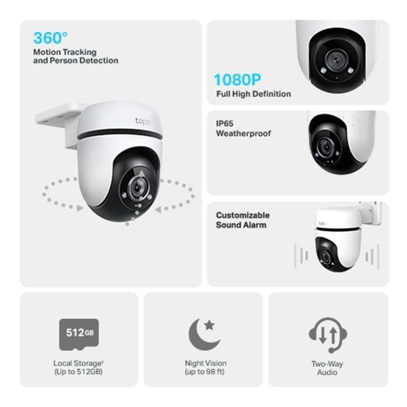 Cámara Vigilancia Wifi Tp-link Tapo C500 Exterior Full Hd-1