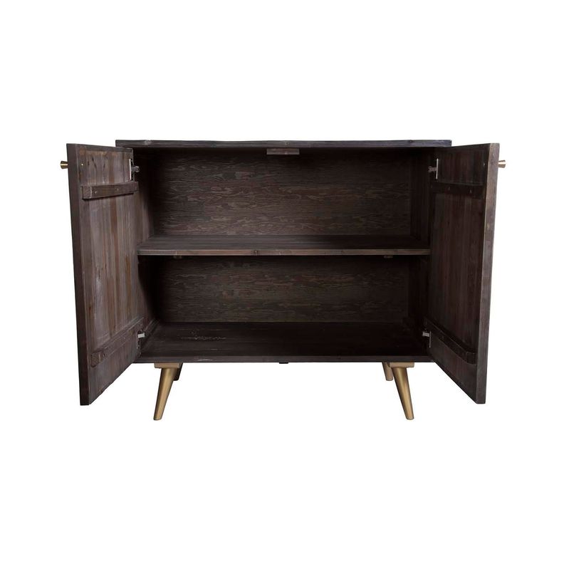 Comoda mong de madera negra 102x90-3