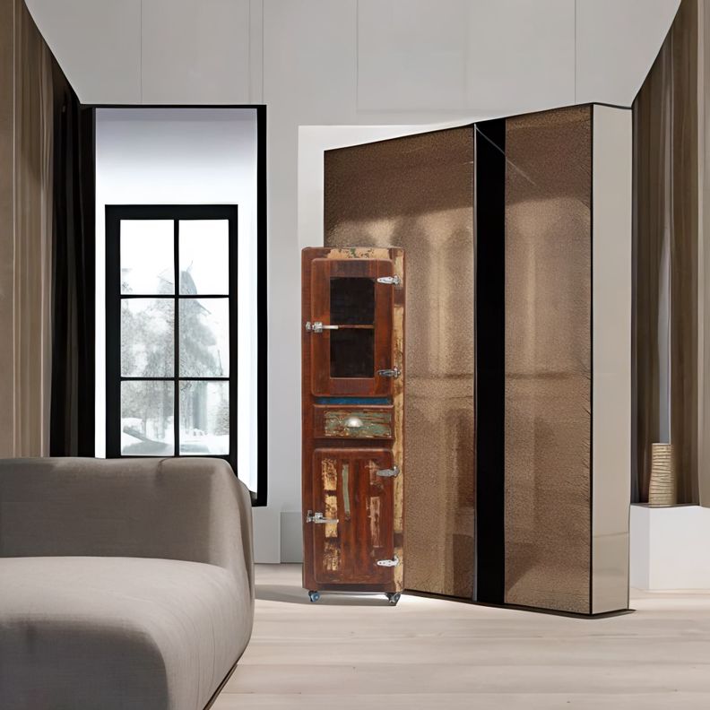 Vitrina Mysore hecha de madera -1
