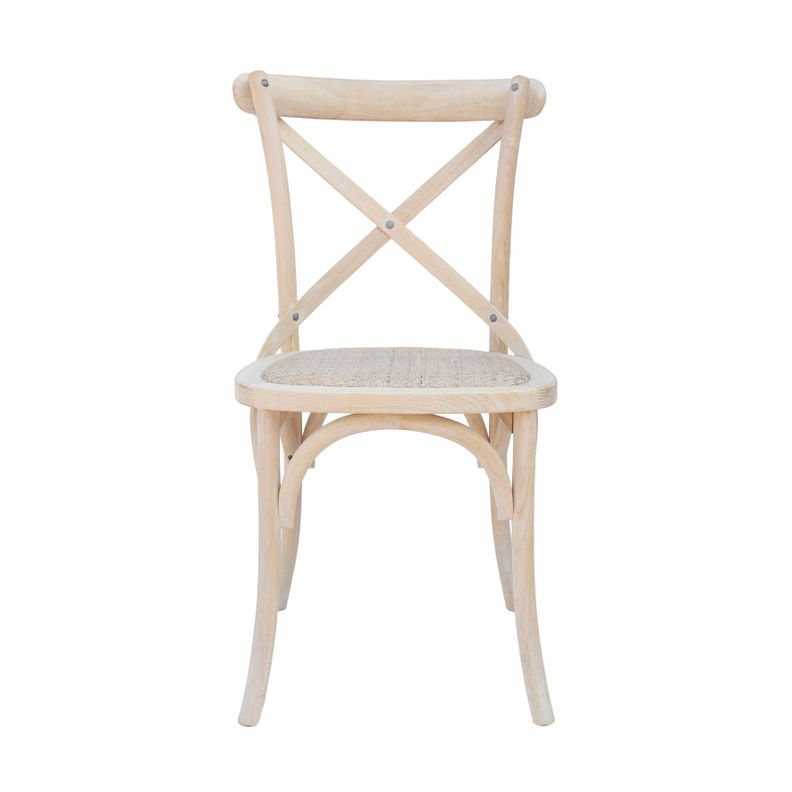 Pack 2 unidades Silla comedor Crossback blanca-2