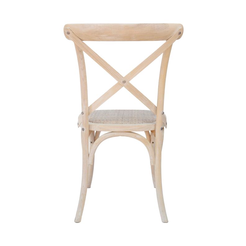 Pack 2 unidades Silla comedor Crossback blanca-4