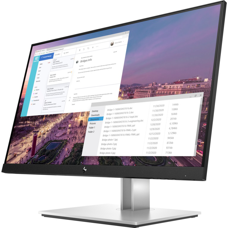 Monitor HP E23 G4, IPS 23" 1920x1080 Full HD Negro