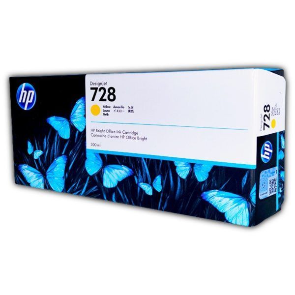 TINTA HP 728 300-ml F9K15A Yellow Para T730-1