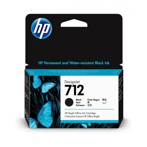 TINTA HP 712 38-ml Black Ink Cartridge 3ED70A Negro