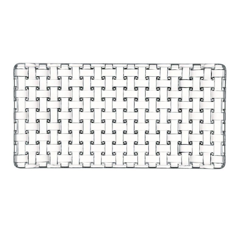 Plato Rectangular 28 Cms Bossa Nova Transparente