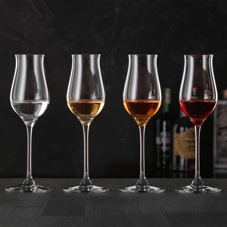 Set 4 Copas Destilado Premium Transparente [ 9997 ]