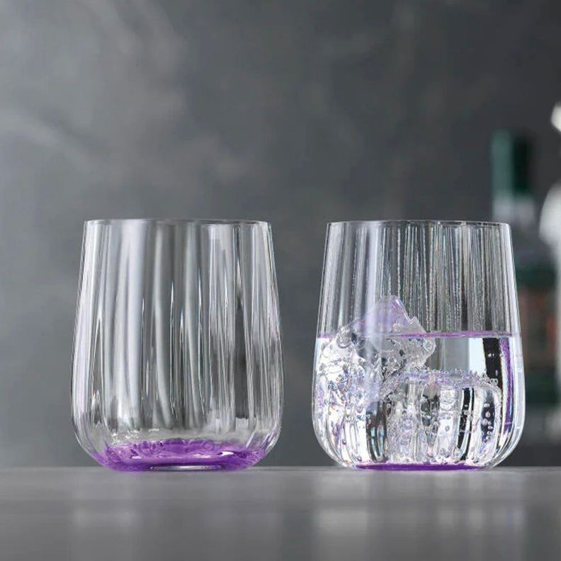 Set 2 Vasos Lifestyle Lila Transparente [ 9997 ]
