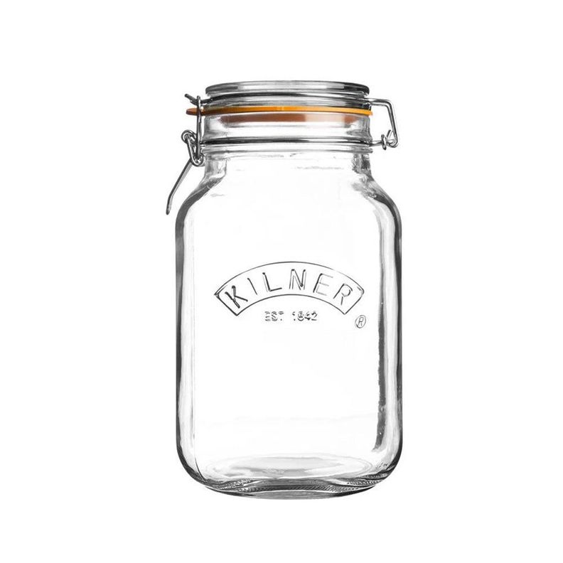 Frasco Kilner Cuadrado Cierre Clip 1.5 Litros-0