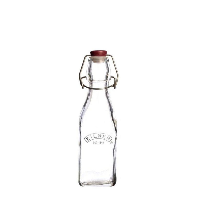 Botella Kilner Tapa Roja Cierre Clip 0.25Lt Transparente