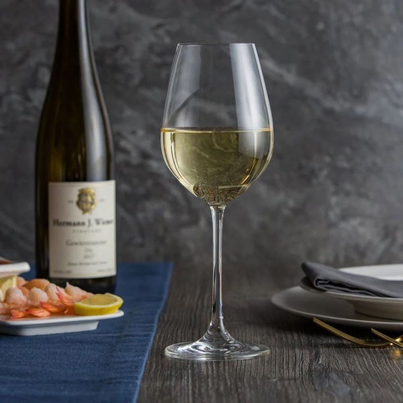 Set 4 Copas Salute Vino Blanco Transparente