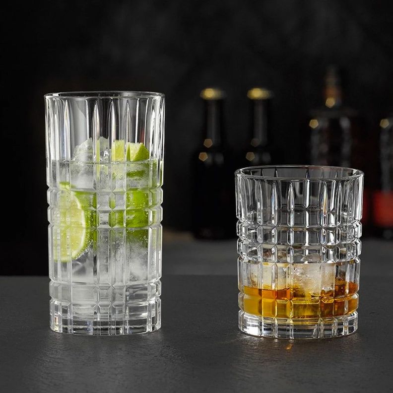 Set 12 Vasos Highland Square Transparente [ 9997 ]