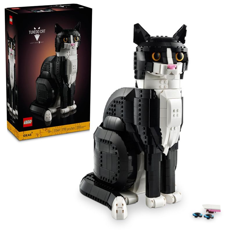 Set de construcción LEGO Ideas Tuxedo Cat 21349 para adultos-0