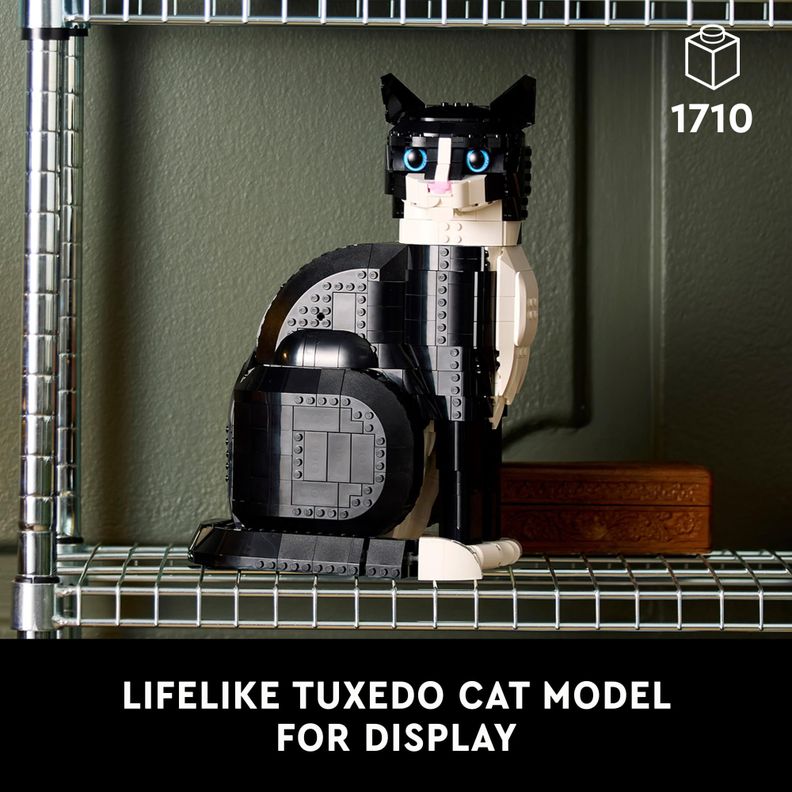 Set de construcción LEGO Ideas Tuxedo Cat 21349 para adultos-1